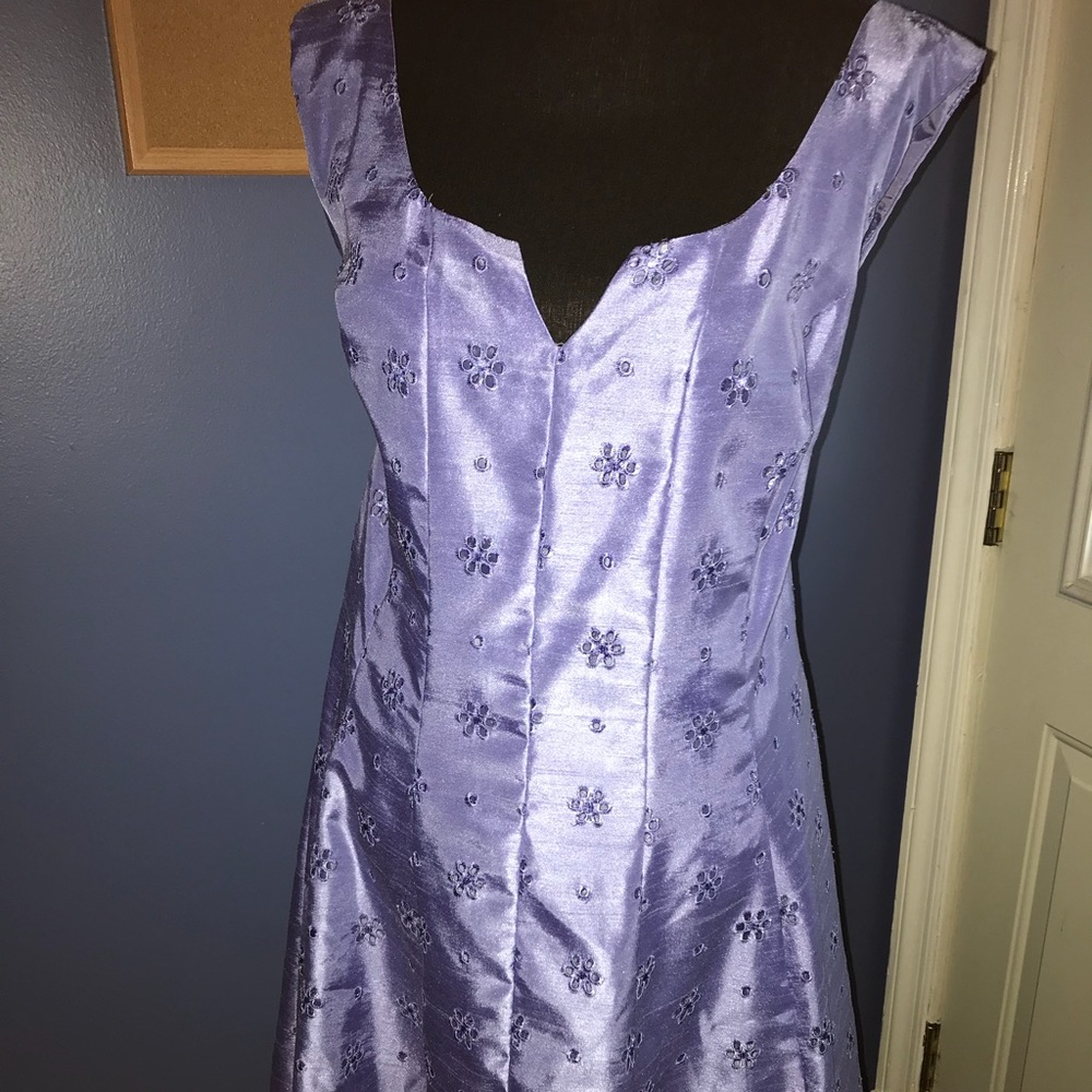 Purple flowered dress